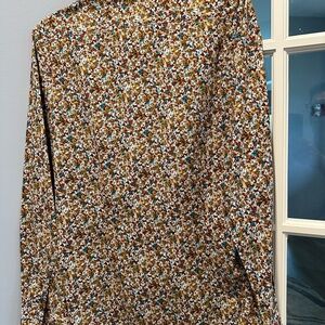 Paisley & Gray Brown and Green Casual Button Down Shirt